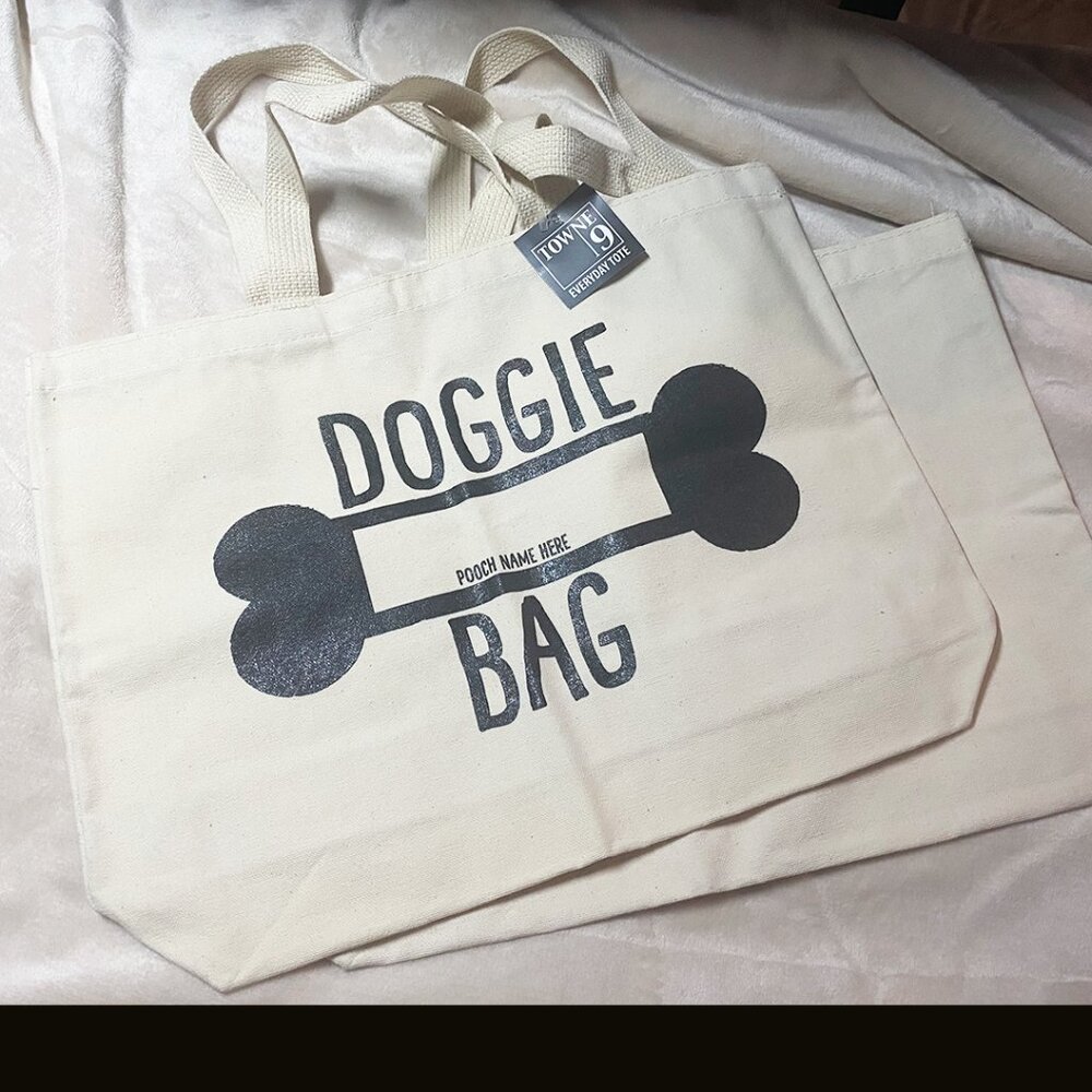 Heavy Canvas Customizable "Doggie Bags"  - NWT